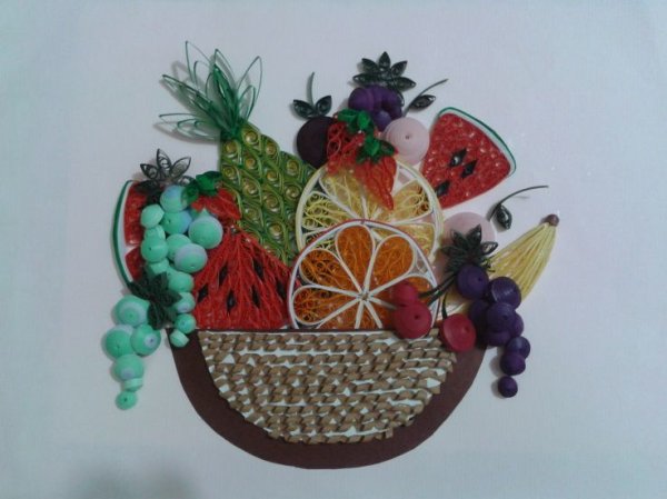 Квиллинг фрукты и овощи