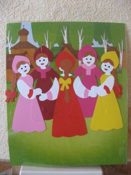 Аппликация хоровод