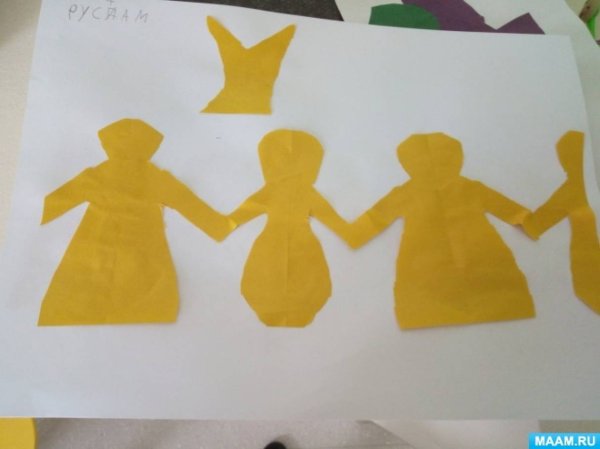 Занятие "Радужный хоровод" аппликация в подготовительной