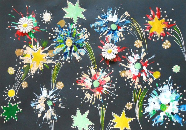 Салют поделка для детей