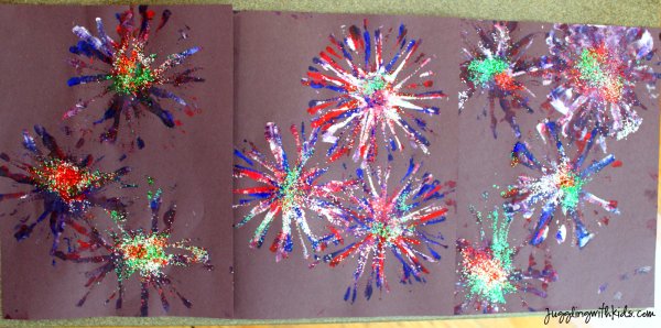 Поделка новогодний фейерверк