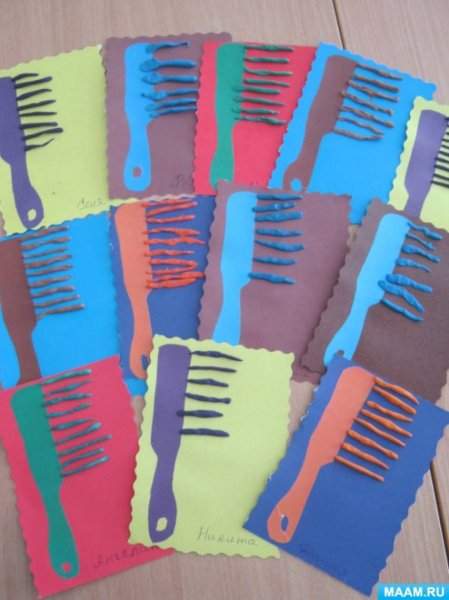 Рисование Расчески в средней группе