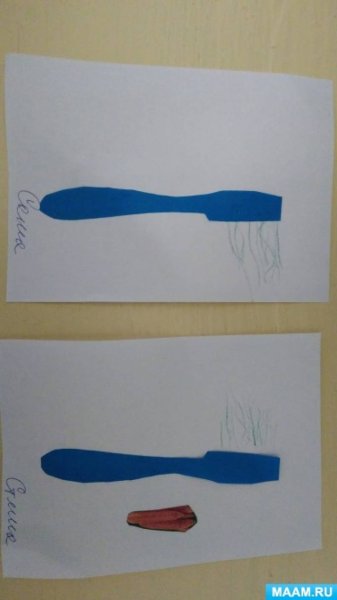 Рисование зубная щетка младшая группа
