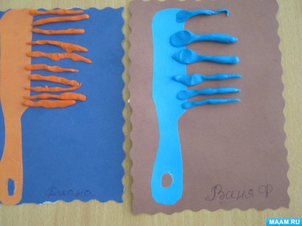 Аппликация профессии младшая группа