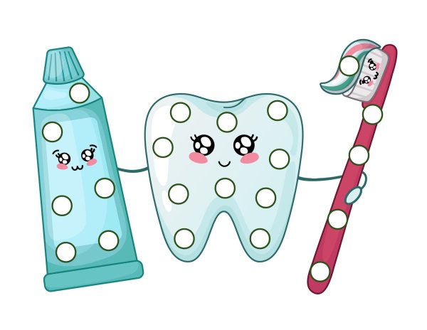 Пластилиновые заплатки зубы