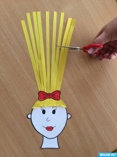 Волосы из бумаги для поделок