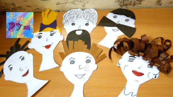 Лица для детских поделок