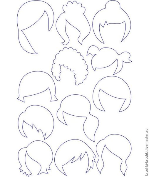 Волосы для аппликации