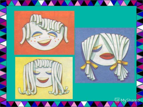 Аппликация на тему парикмахер