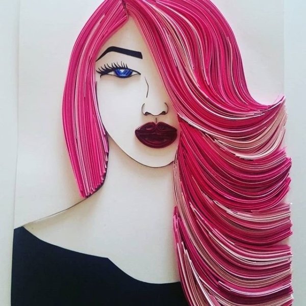 Аппликация прическа