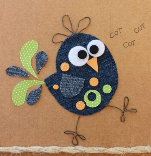 Сделать аппликацию из ткани