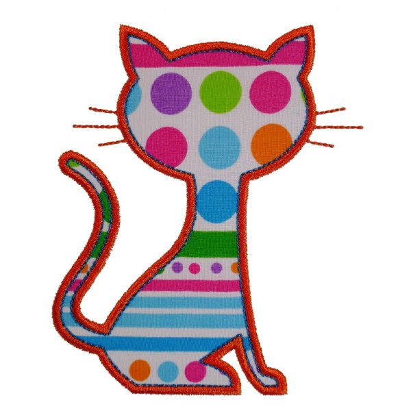 Котики аппликация на ткани