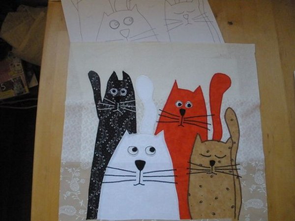 Аппликации с котами