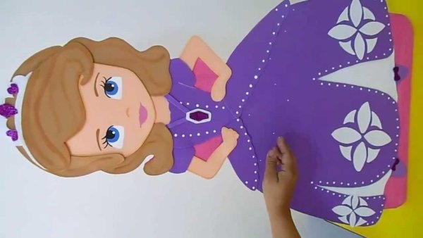 Аппликация принцесса