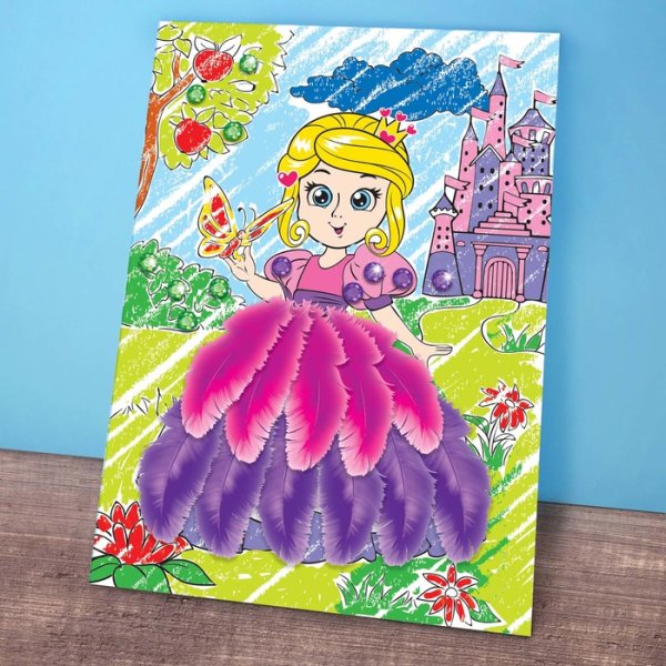 Аппликации для детей принцессы