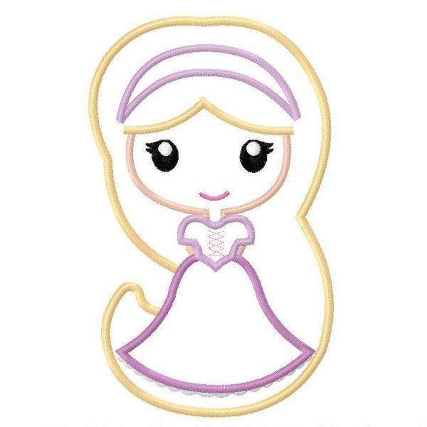 Аппликация принцесса шаблоны