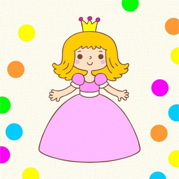 Аппликации для детей принцессы