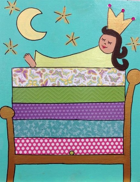 Принцесса на горошине рисунок