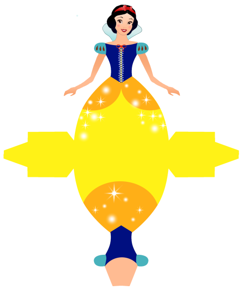 Бумажные фигурки принцесс