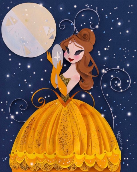 Принцесса из цветной бумаги