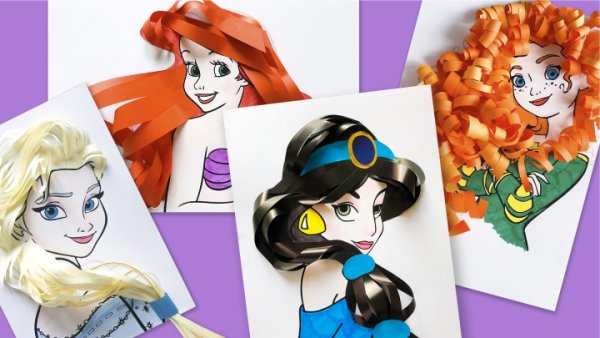 Аппликация принцессы Диснея