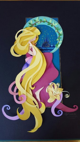 Аппликация принцессы Диснея