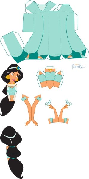 Объемные бумажные куклы