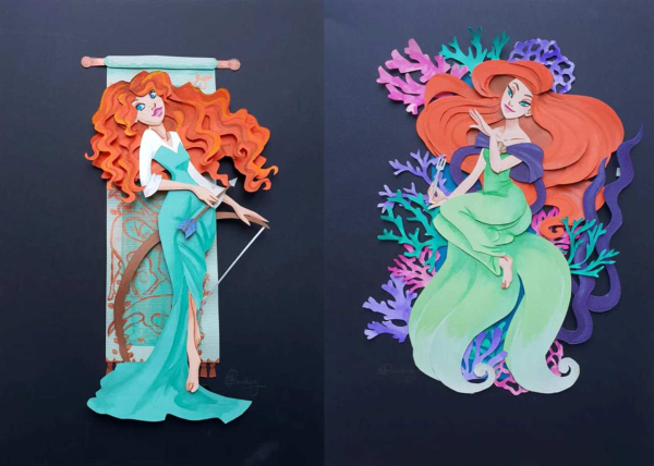 Бумажные куклы Дисней Мерида