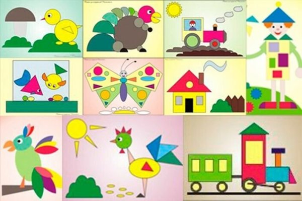 Поделки из геометрических фигур