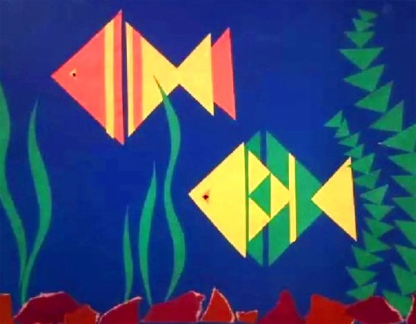 Аппликация из геометрических фигур