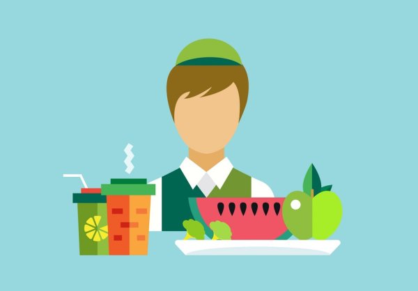 Аппликация продавец урожая