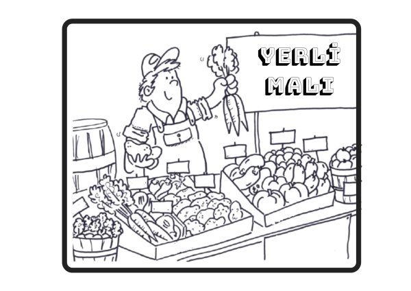 Торговец раскраска