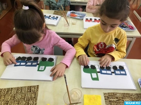 Аппликация продавец в средней группе