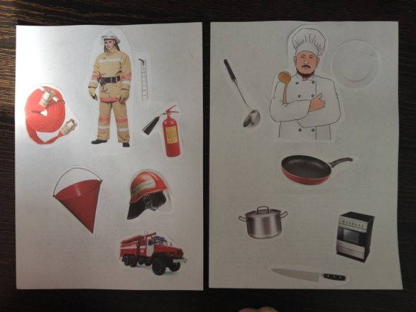 Аппликация по профессиям в подготовительной группе