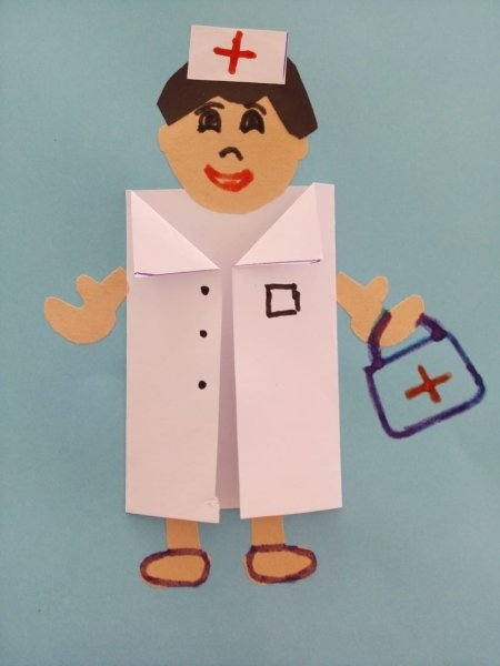 Аппликация на тему врач в подготовительной группе