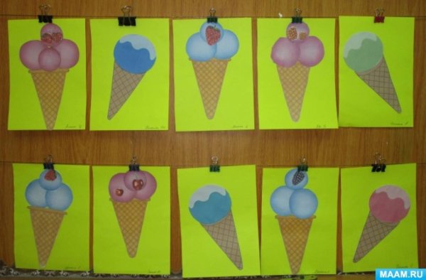 Аппликация в старшей группе на тему продукты