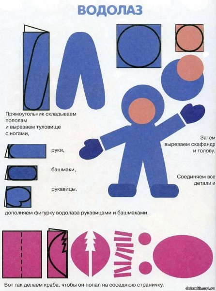 Аппликация из бумаги