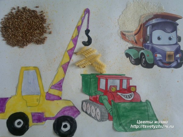 Аппликация на тему профессия Строитель