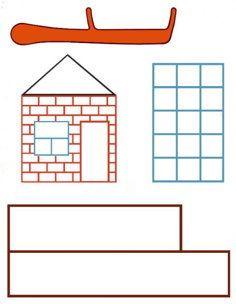 Рисование дом из кирпичей старшая группа