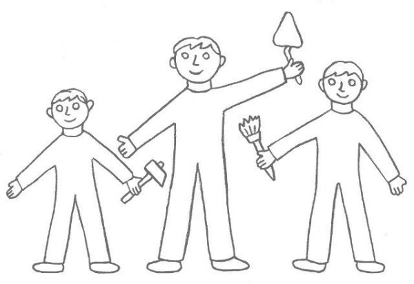 Рисование профессии средняя группа