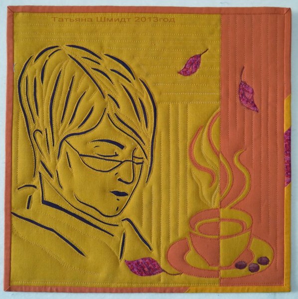 Обратная прорезная аппликация из ткани