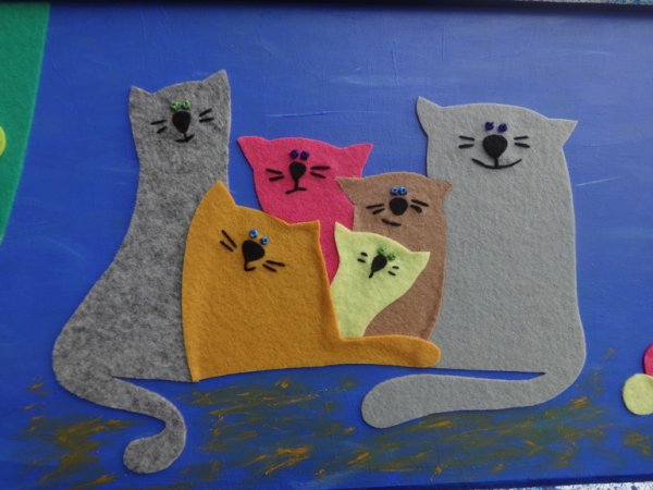 Аппликация "котик"