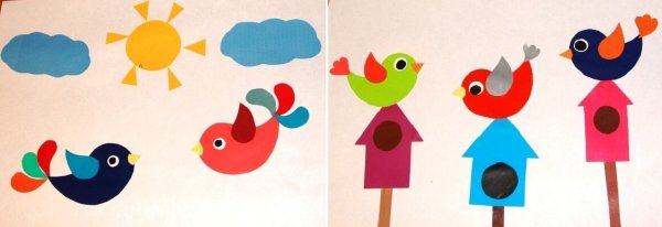 Весенняя аппликация для детей