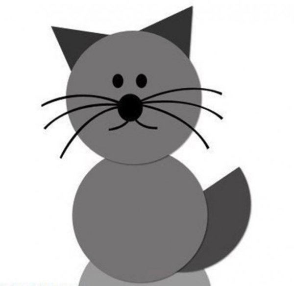 Аппликация из кружочков