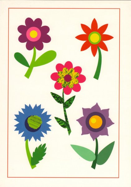 Цветочки для аппликации