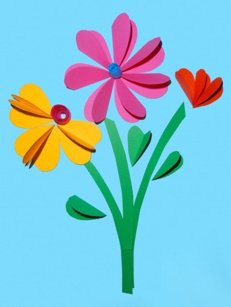 Цветочки для аппликации