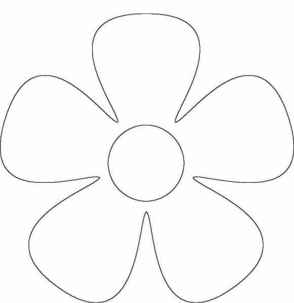 Цветок шаблон