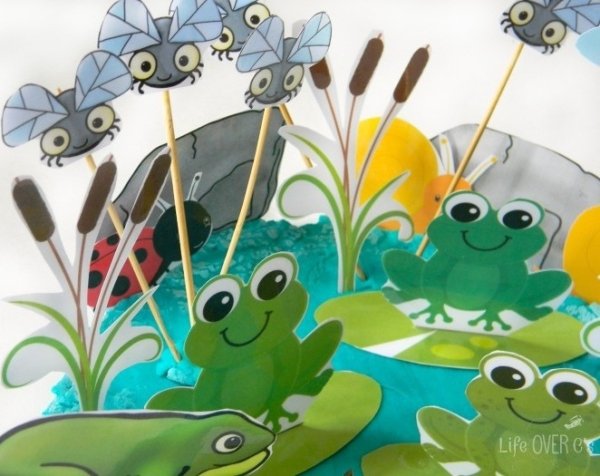 Поделка болото с лягушками