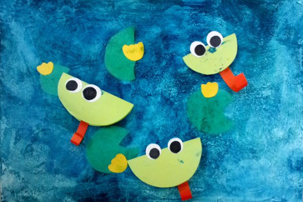 Аппликация Лягушонок