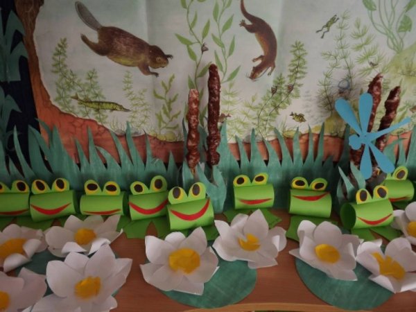 Поделка обитатели пруда